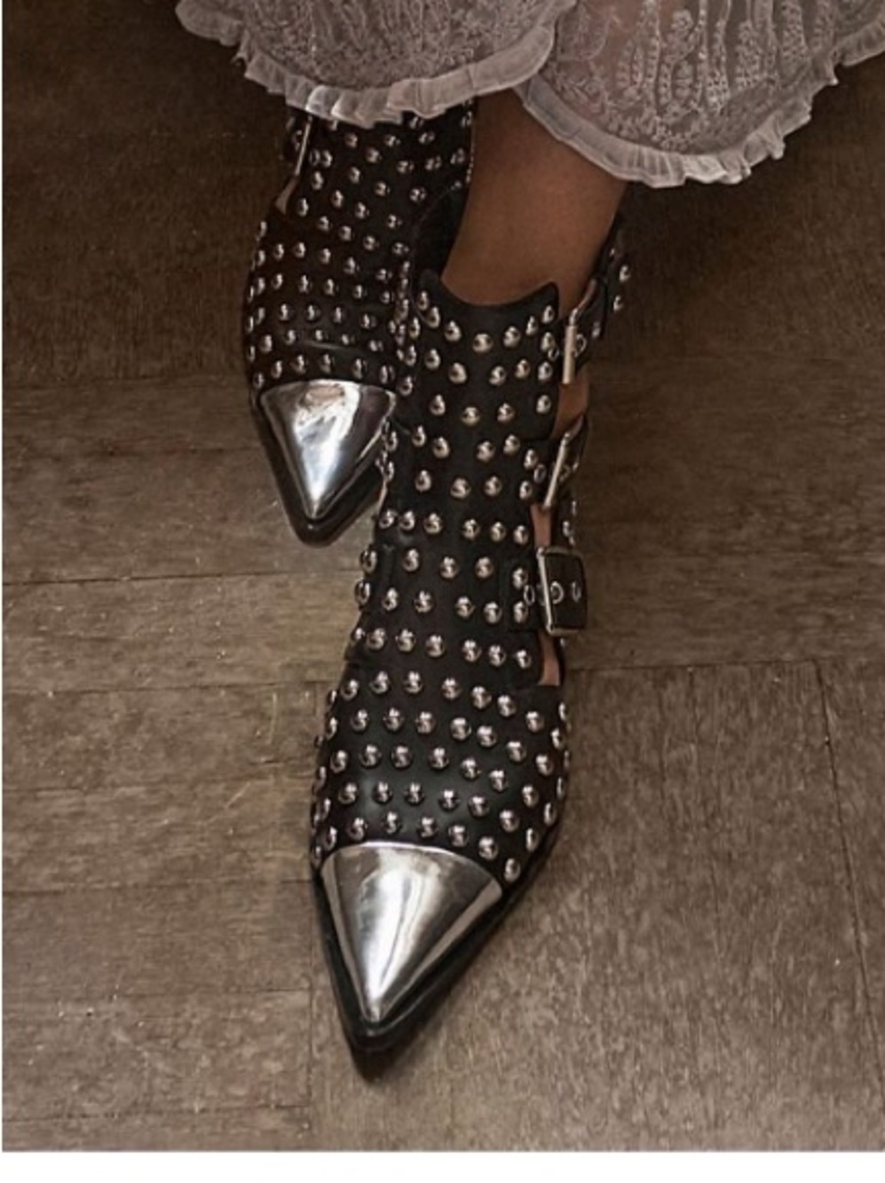 Jeffrey Campbell Kait Studded Ankle Boots NWOB size 6